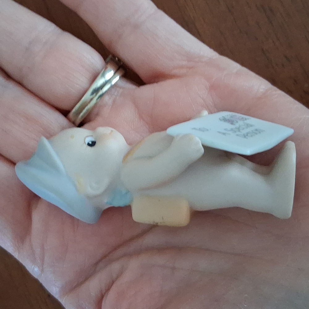 Jesco 1993 Kewpie Bisque Matte Finish Ceramic Figurine Mail Carrier Vintage - Picture 4 of 7